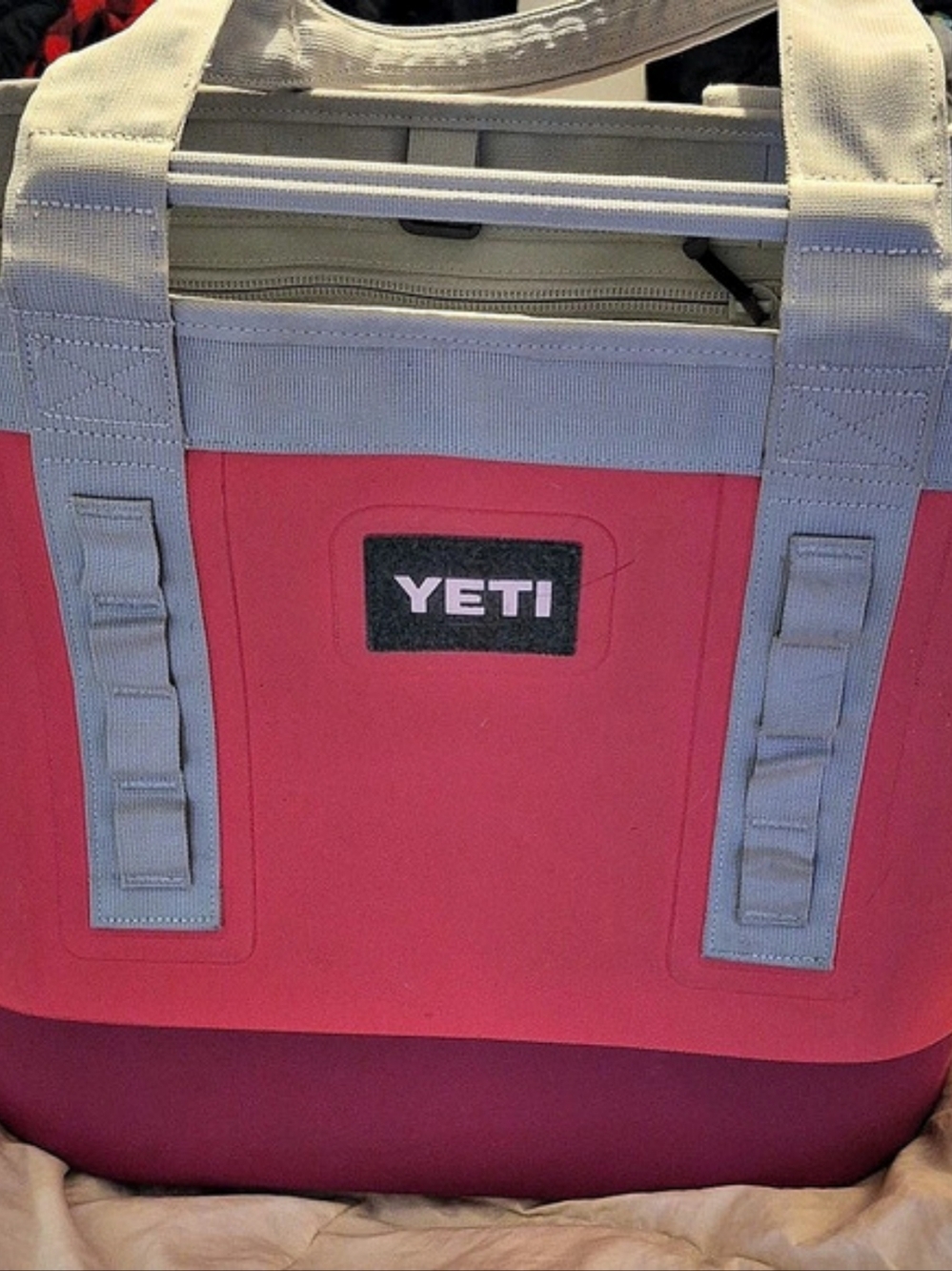 YETI Camino 35 Carryall Tote Pink & Gray